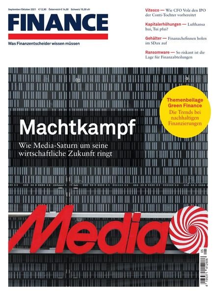 Finance – September-Oktober 2021 Cover