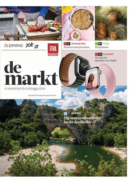 Gazet van Antwerpen De Markt – 18 september 2021 Cover