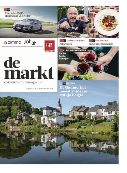 Gazet van Antwerpen De Markt – 25 september 2021 Cover
