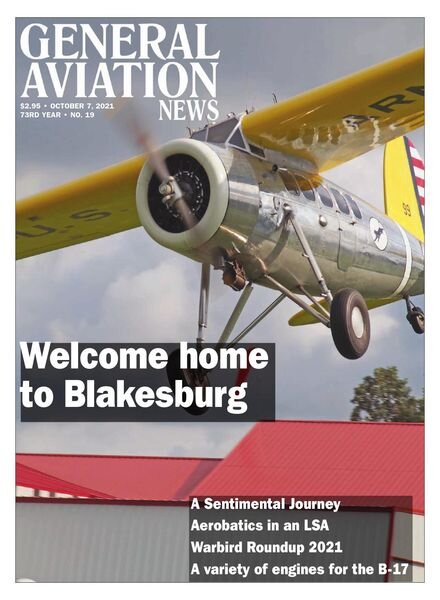 General Aviation News – October 7, 2021 Cover