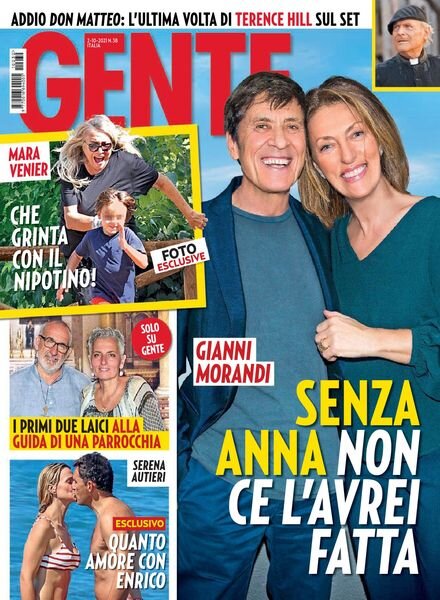 Gente Italia – 02 ottobre 2021 Cover