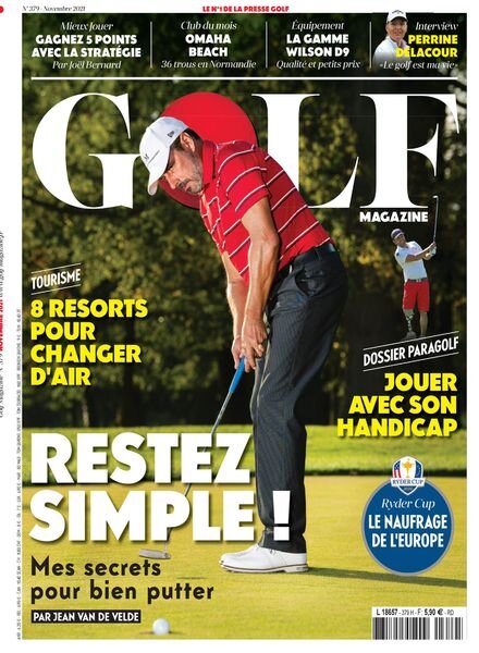 Golf Magazine France – Novembre 2021 Cover