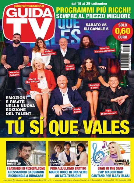 GuidaTV – 14 settembre 2021 Cover