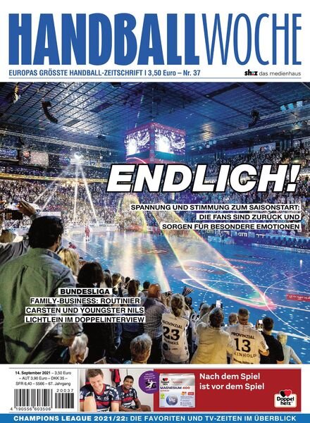 Handballwoche – 14 September 2021 Cover