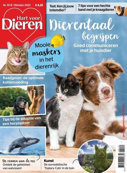 Hart voor Dieren – oktober 2021 Cover