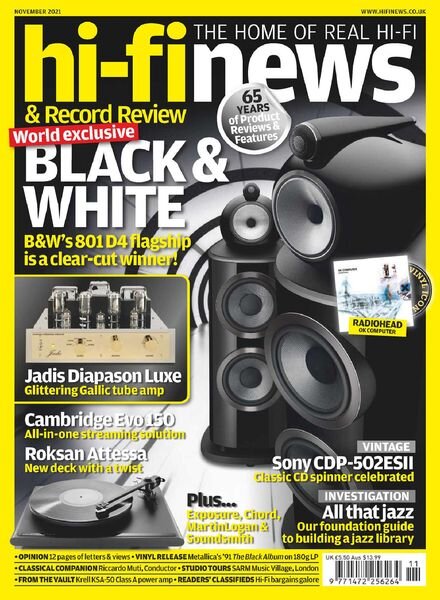 Hi-Fi News – November 2021 Cover