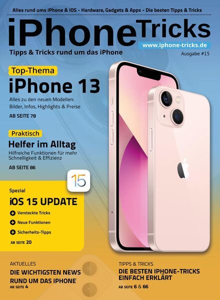 iPhone-Tricks.de Tipps und Tricks – September 2021 Cover