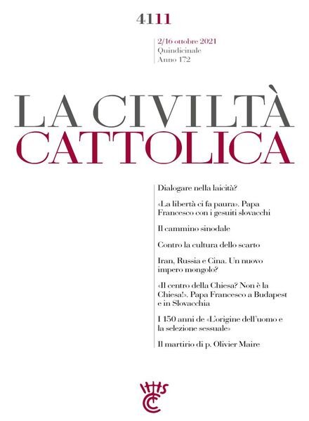 La Civilta Cattolica – 2 Ottobre 2021 Cover