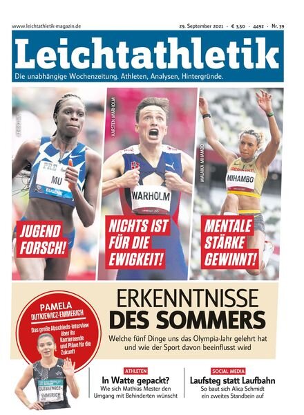 Leichtathletik – 28 September 2021 Cover