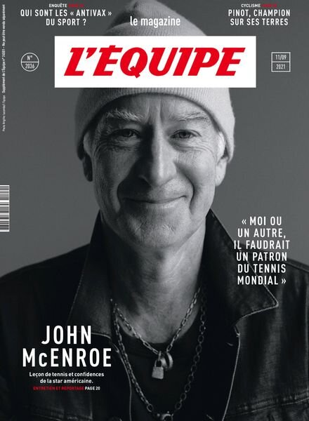 L’Equipe Magazine – 11 Septembre 2021 Cover