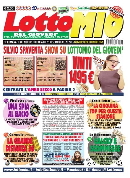 Lottomio del Giovedi – 30 Settembre 2021 Cover