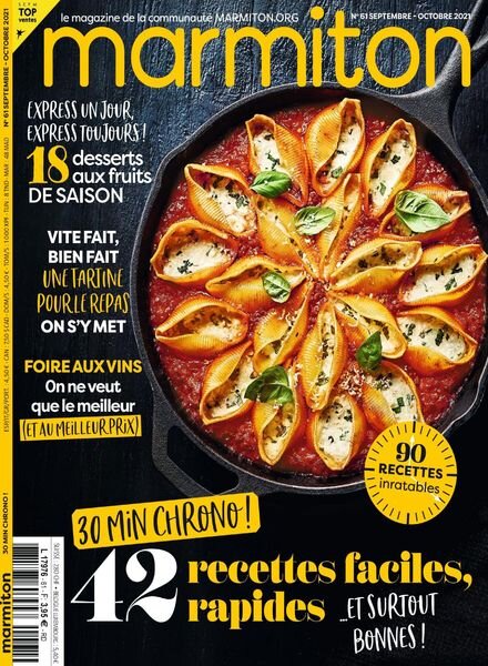Marmiton – Septembre-Octobre 2021 Cover