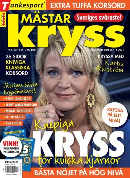 Mastarkryss – 16 september 2021 Cover