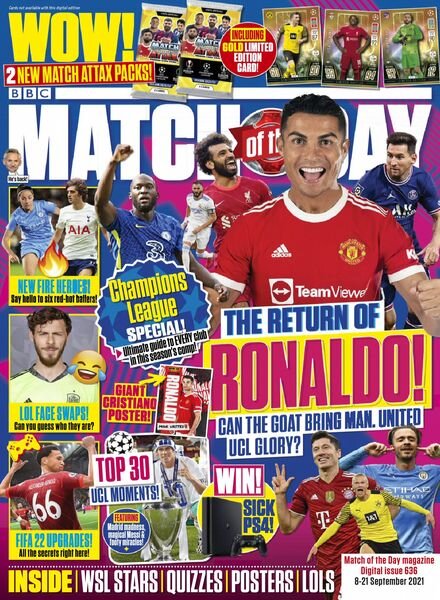 Match of the Day – 08 September 2021 Cover