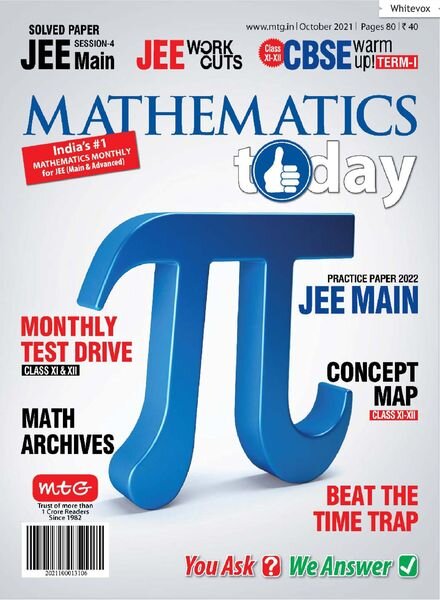 Mathematics Today – October 2021 Cover