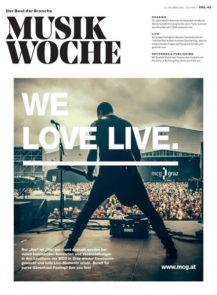 MusikWoche – 11. Oktober 2021 Cover