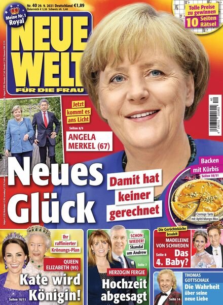Neue Welt – 29 September 2021 Cover