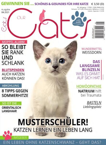 Our Cats – August 2021 Cover