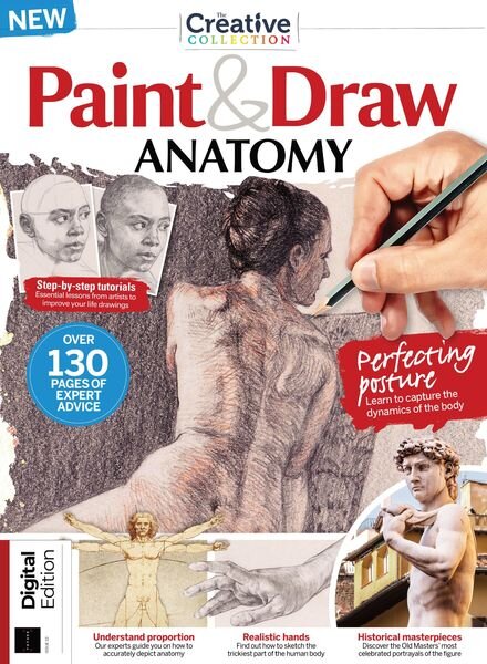 Paint & Draw – Anatomy – October 2021 Cover