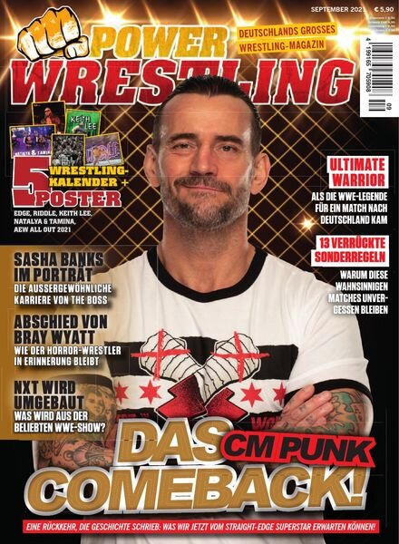 Power-Wrestling – September 2021 Cover