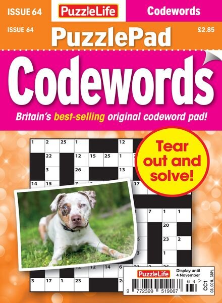 PuzzleLife PuzzlePad Codewords – 07 October 2021 Cover