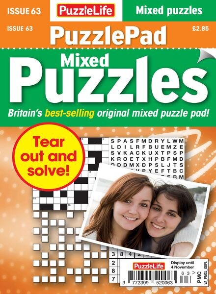 PuzzleLife PuzzlePad Puzzles – 07 October 2021 Cover
