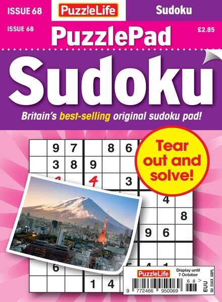 PuzzleLife PuzzlePad Sudoku – 09 September 2021 Cover