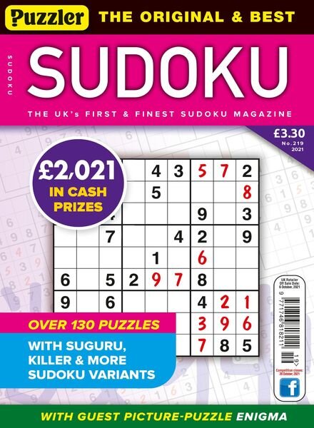 Puzzler Sudoku – September 2021 Cover