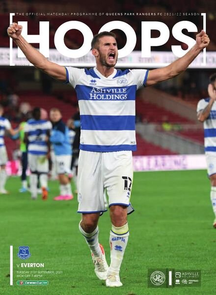 QPR Official Programmes – QPR v Everton – 21 September 2021 Cover