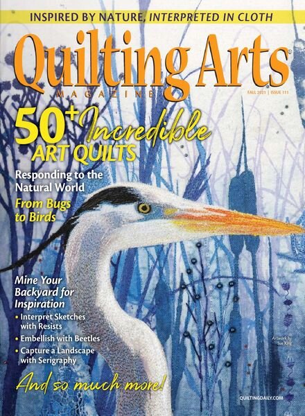Quilting Arts – August-September 2021 Cover