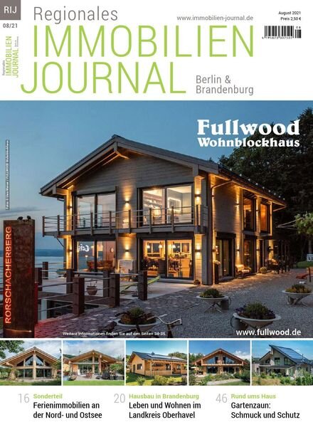 Regionales Immobilien Journal Berlin & Brandenburg – August 2021 Cover