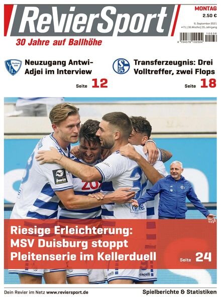 RevierSport – 06 September 2021 Cover