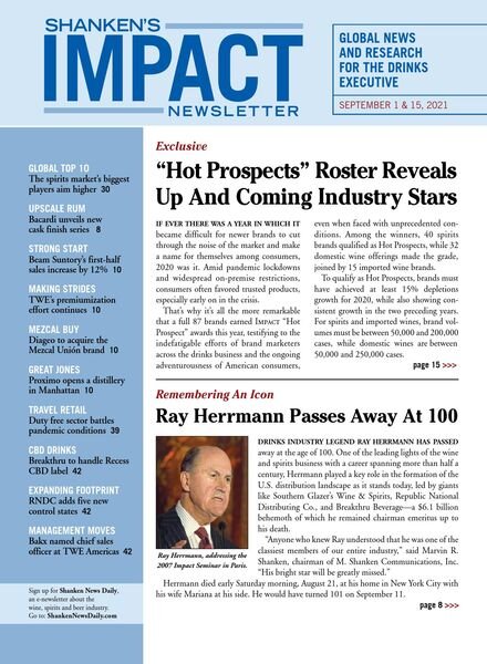 Shanken’s Impact Newsletter – September 2021 Cover