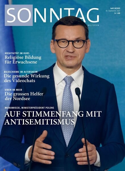 Sonntag – 30 September 2021 Cover