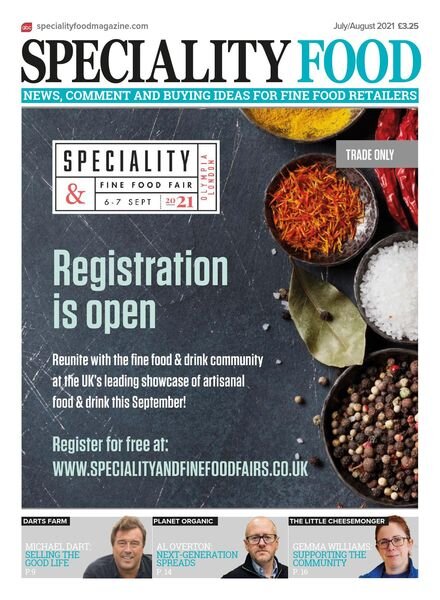 Speciality Food – July-August 2021 Cover