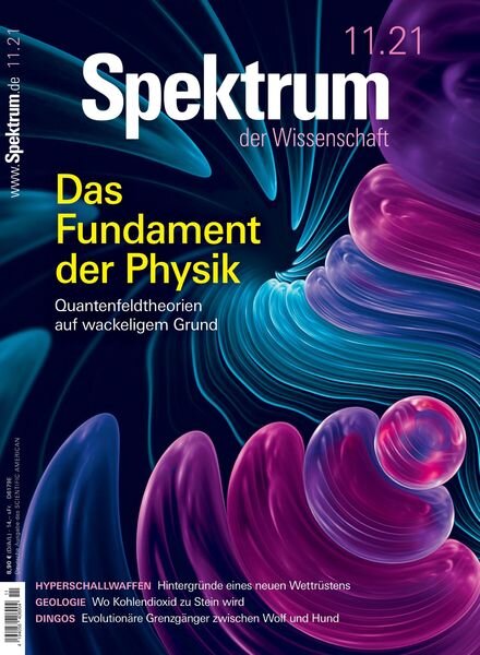 Spektrum der Wissenschaft – 16 Oktober 2021 Cover