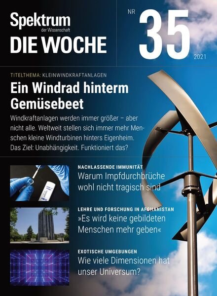 Spektrum – Die Woche – 02 September 2021 Cover