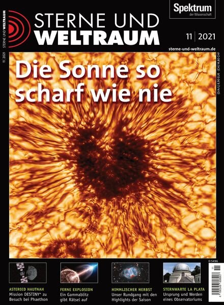 Sterne und Weltraum – Oktober 2021 Cover