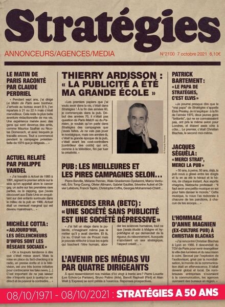 Strategies – 7 Octobre 2021 Cover