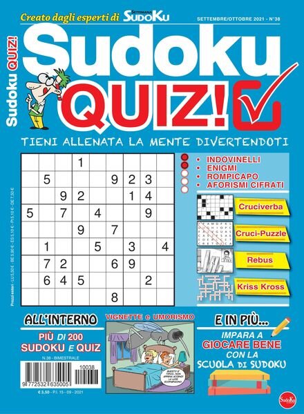 Sudoku Quiz – settembre 2021 Cover