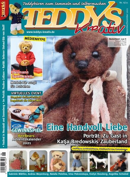 Teddys Kreativ – Dezember 2021 Cover