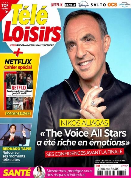 Tele Loisirs – 11 Octobre 2021 Cover