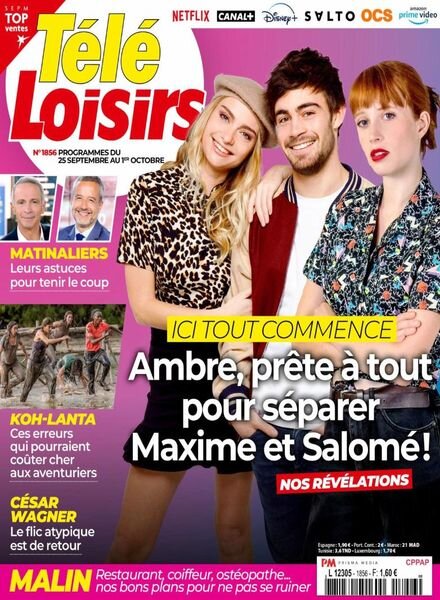 Tele Loisirs – 20 Septembre 2021 Cover