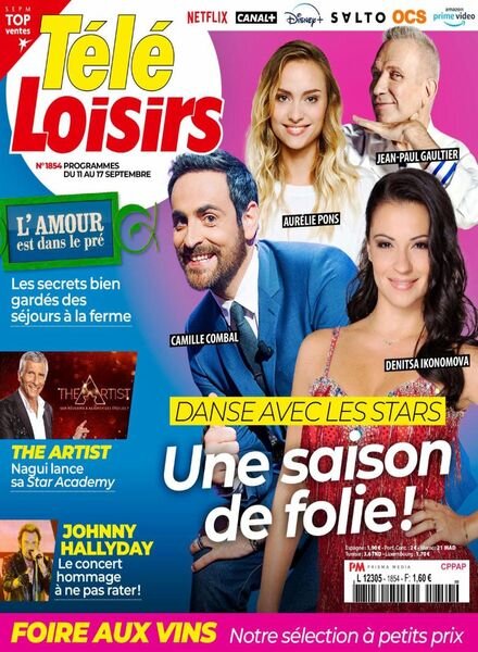 Tele Loisirs – 6 Septembre 2021 Cover