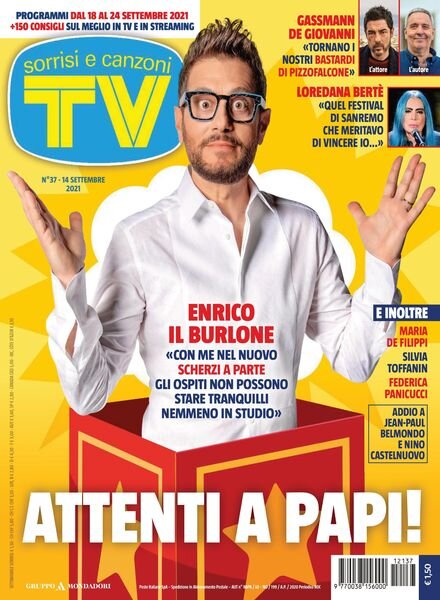 TV Sorrisi e Canzoni – 13 settembre 2021 Cover