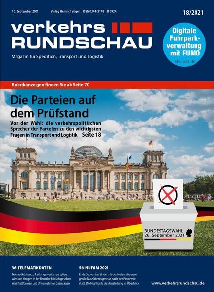VerkehrsRundschau – 02 September 2021 Cover