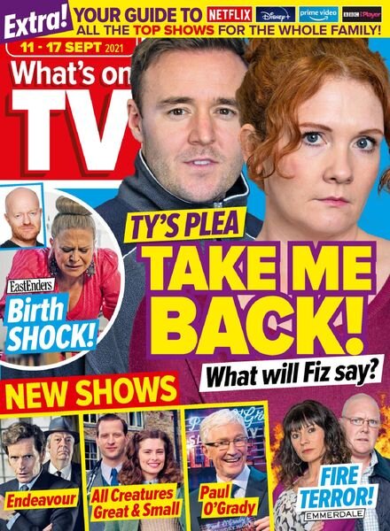 What’s on TV – 11 September 2021 Cover