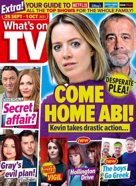 What’s on TV – 25 September 2021 Cover
