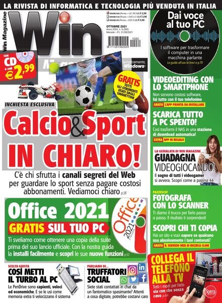 Win Magazine – Ottobre 2021 Cover