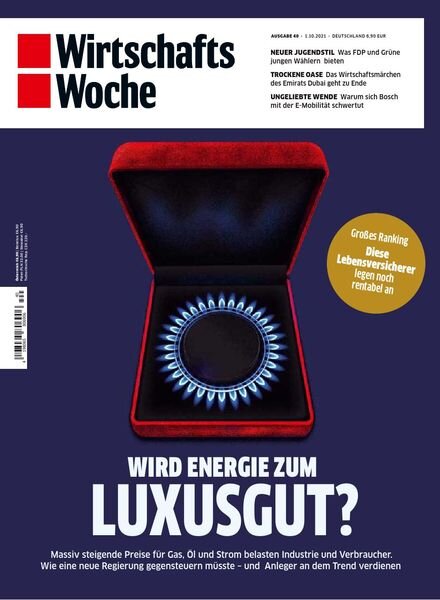 Wirtschaftswoche – 01 October 2021 Cover